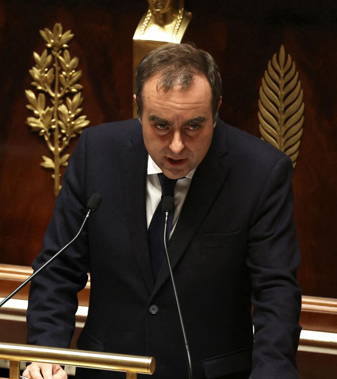 Frankreichs Premierminister Sébastien Lecornu spricht am 14. Oktober 2025 in der Nationalversammlung in Paris zu den Abgeordneten.