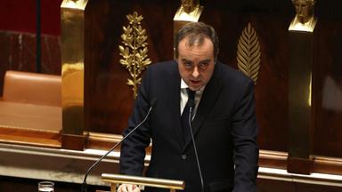 Frankreichs Premierminister Sébastien Lecornu spricht am 14. Oktober 2025 in der Nationalversammlung in Paris zu den Abgeordneten.