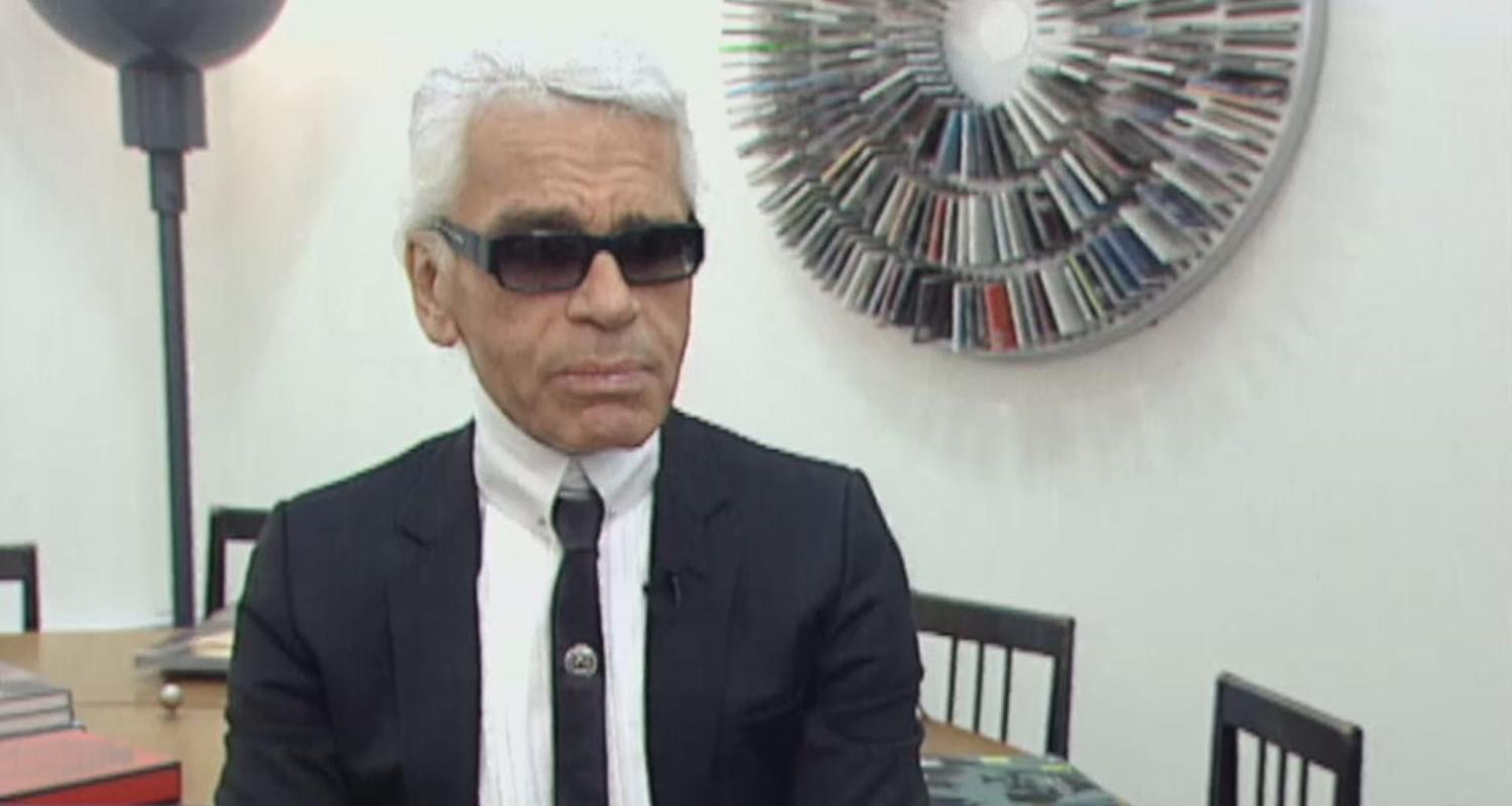 Modedesigner Karl Lagerfeld