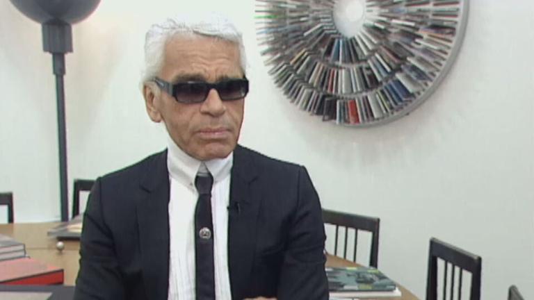 Modedesigner Karl Lagerfeld