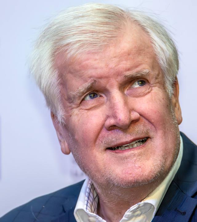 Seehofer schaut skeptisch nach oben