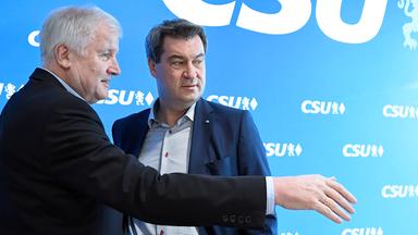 Archiv: Horst Seehofer mit Markus Söder, aufgenommen am 12.05.2018 in München