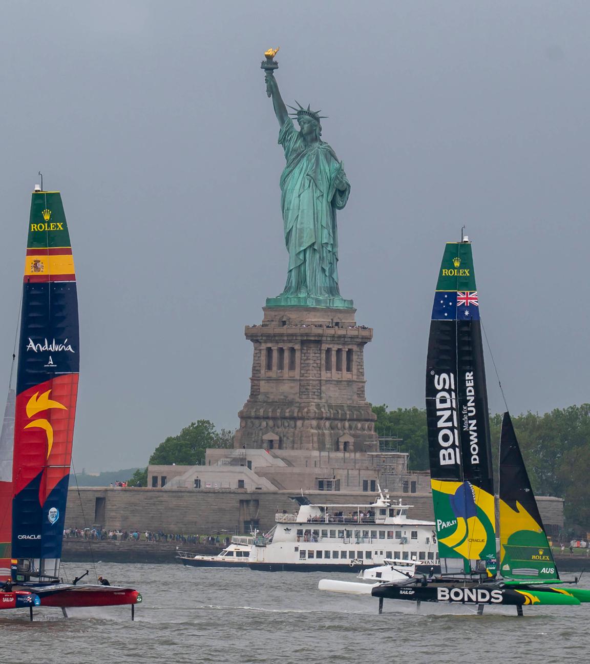 Segeln SailGP vor New York City