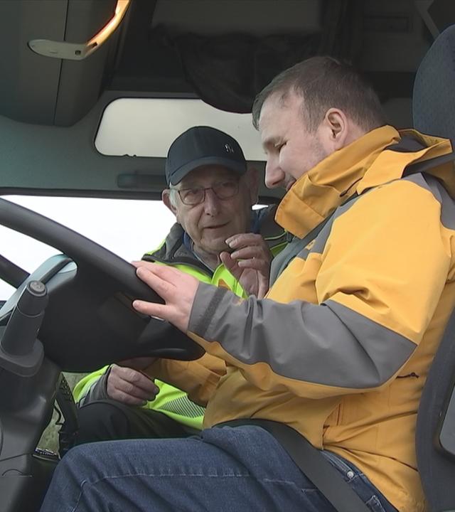 Sehbehinderte fahren Auto