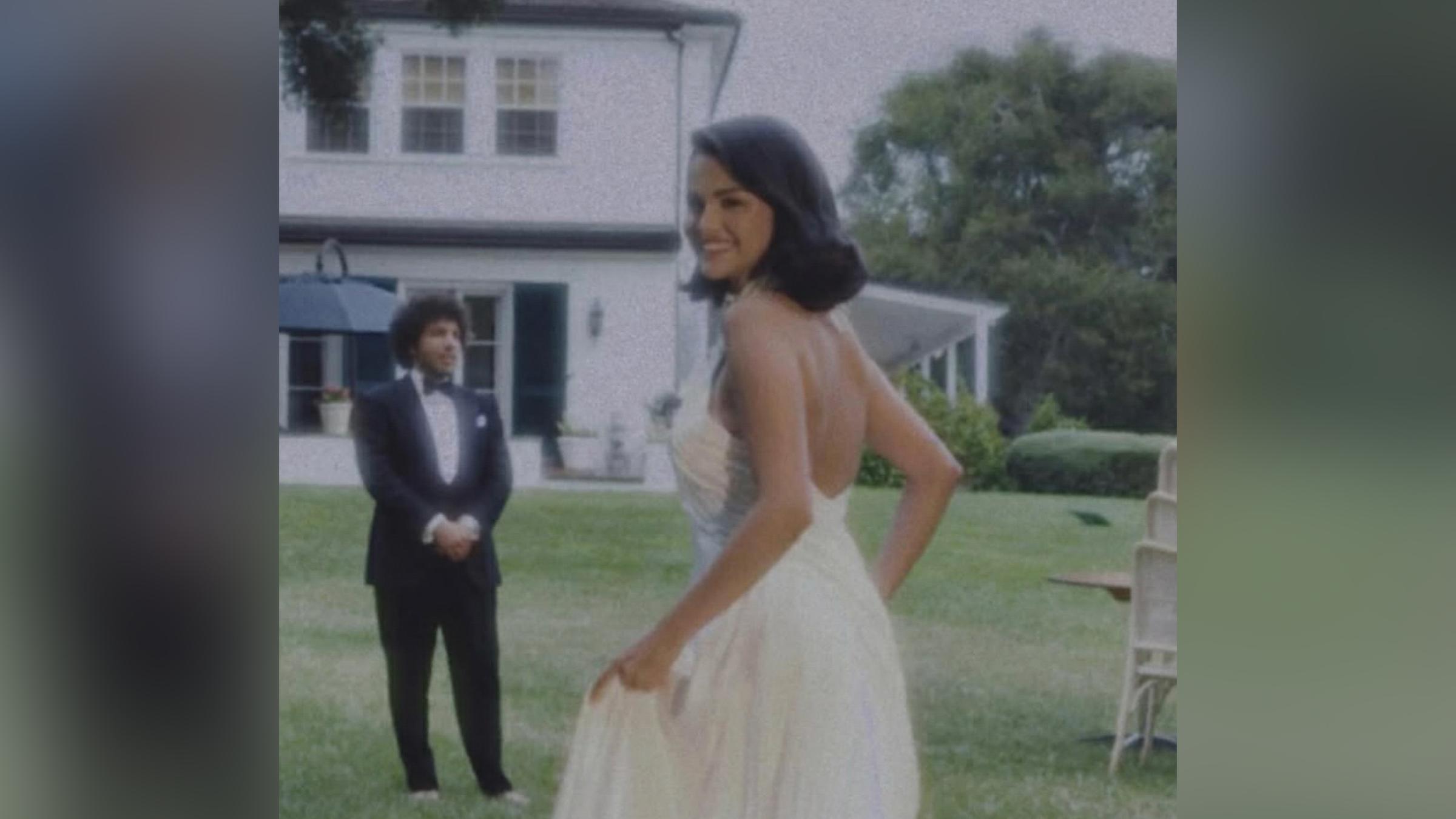 Selena Gomez und Benny Blanco auf einem ihrer Hochzeitsbilder auf Instagram am 28.09.2025.