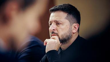 Präsident der Ukraine, Wolodymyr Selenskyj in Kiew.  