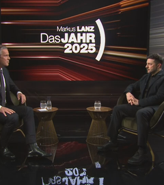 Markus Lanz und der ukrainische Präsident Selenskyj