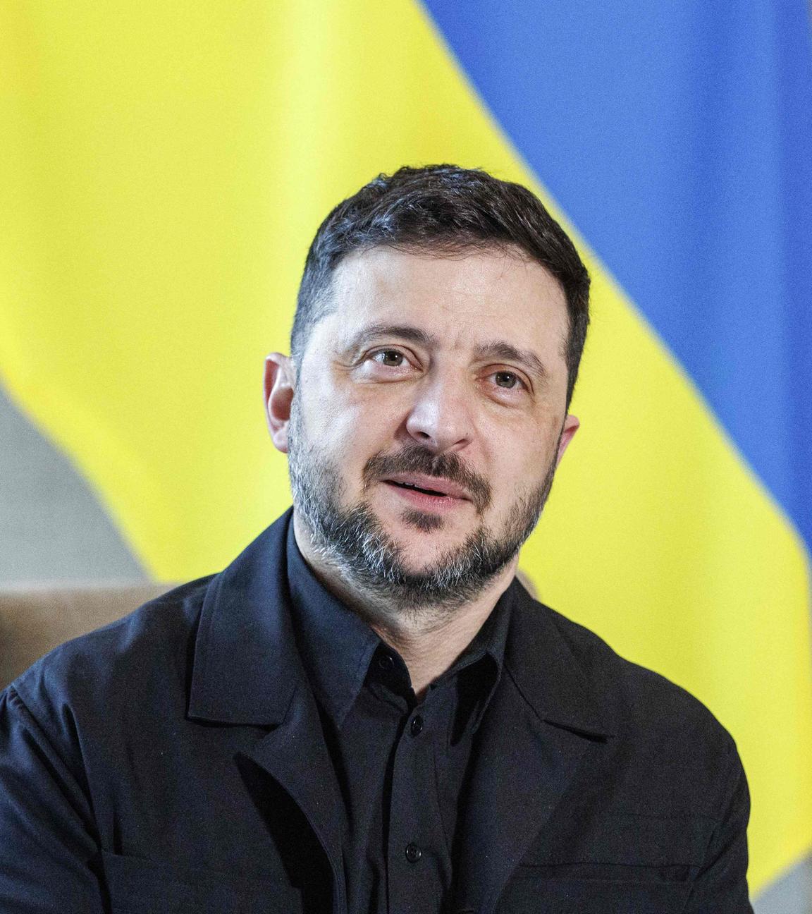 Wolodymyr Selenskyj bei einer Konferenz.