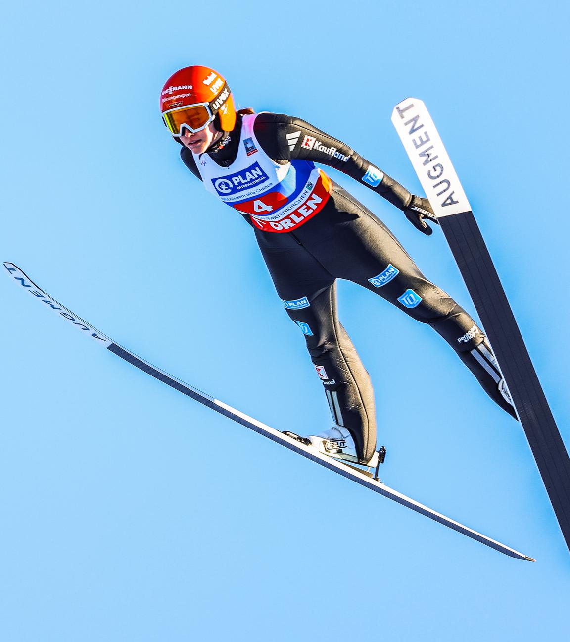 Selina Freitag in Garmisch-Partenkirchen in Aktion