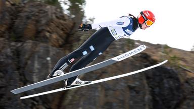 Selina Freitag beim Qualifikationslauf der Frauen am 22.03.2026 in Vikersund, Norwegen.