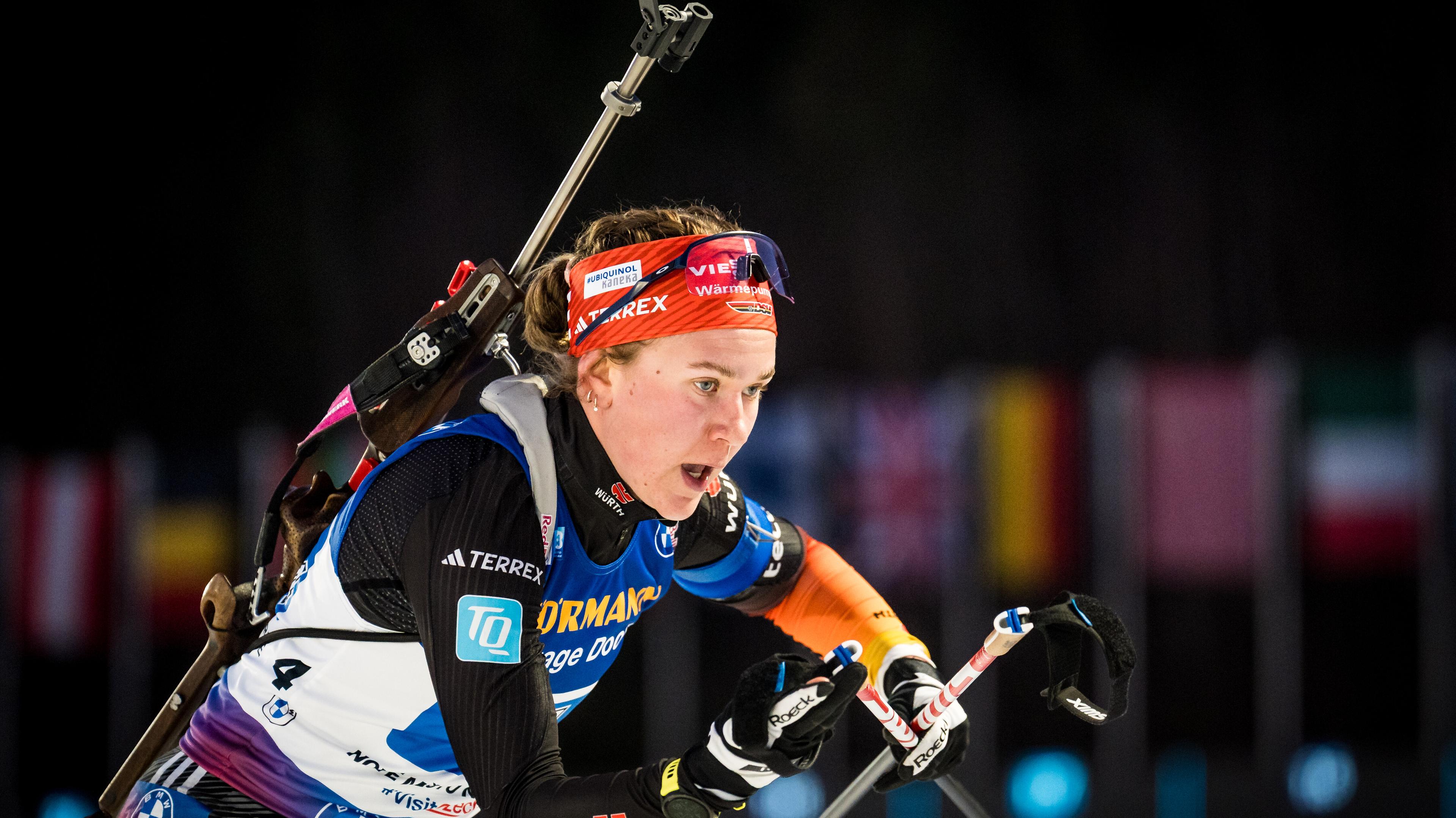 Selina Grotian aus Deutschland nimmt am IBU Weltcup Biathlon 2025 teil.