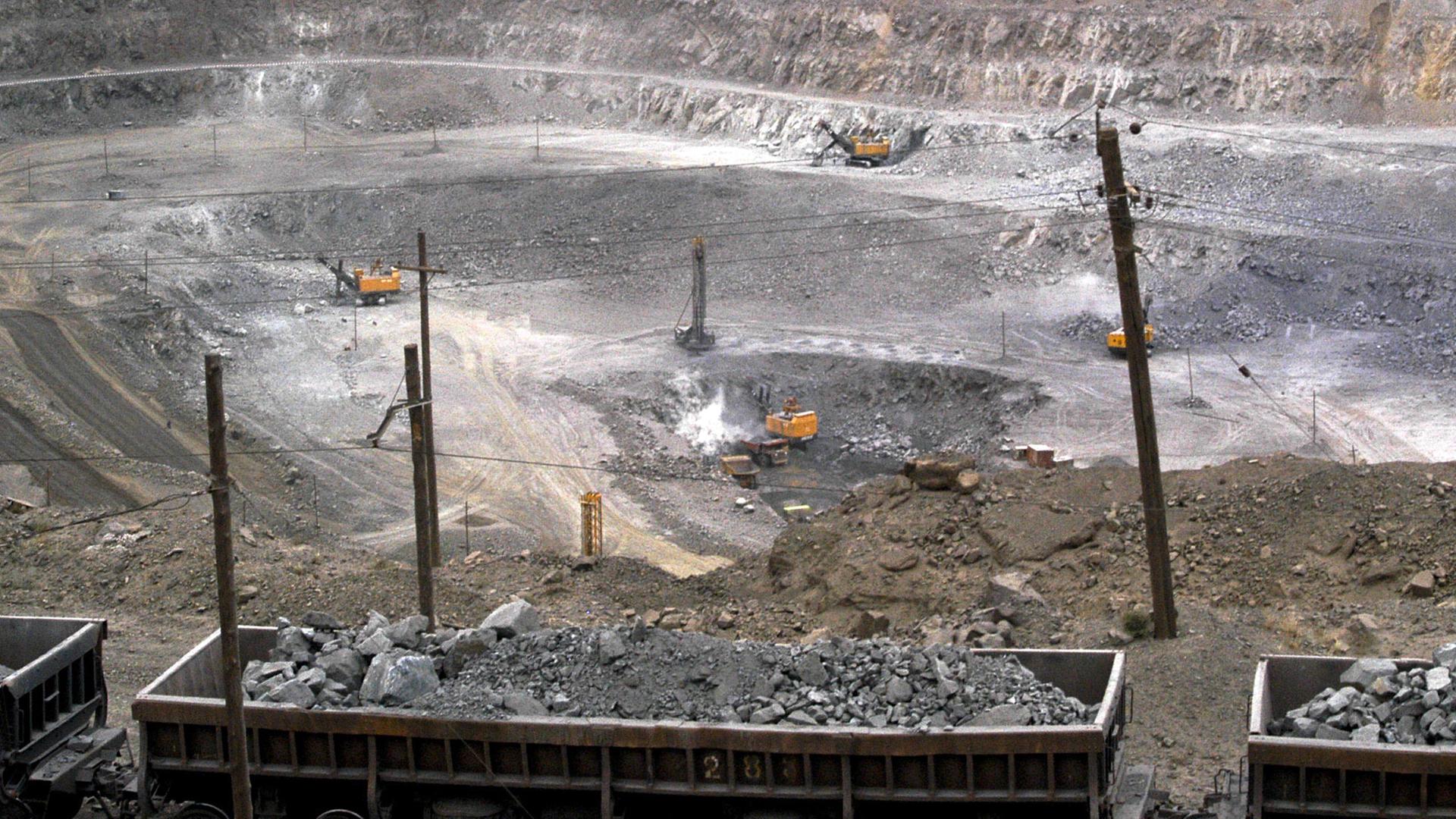 Eine "Seltene Erden"-Mine in China
