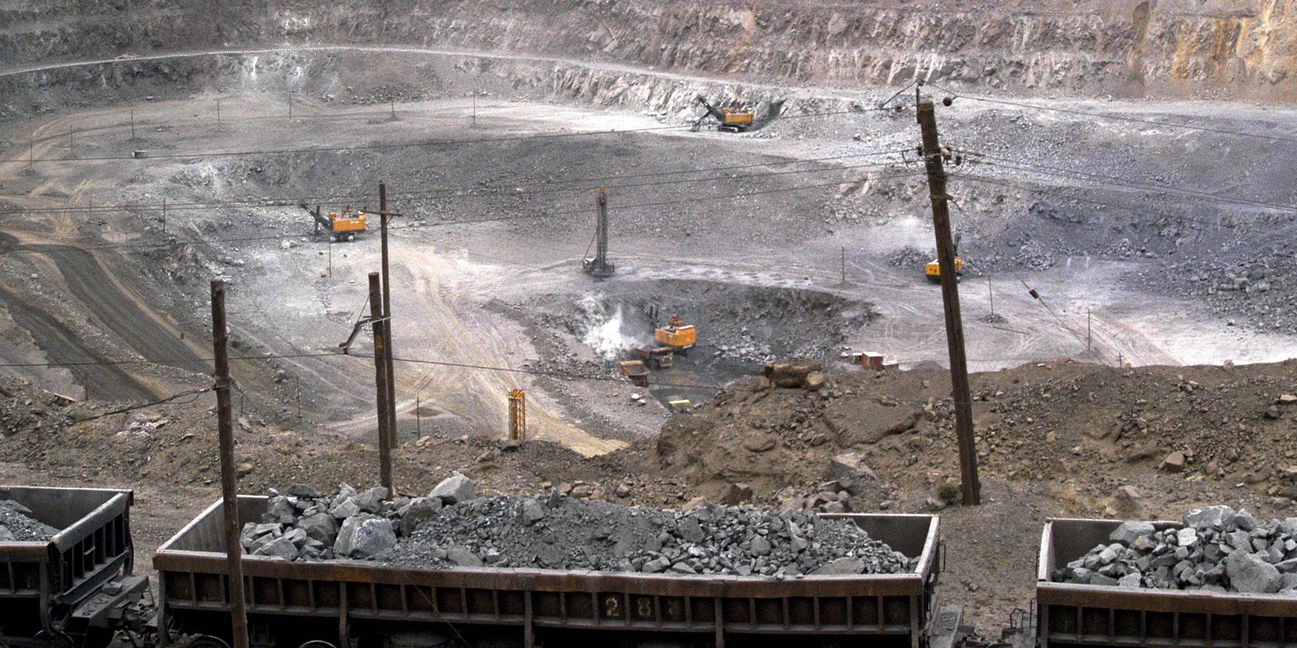Eine "Seltene Erden"-Mine in China