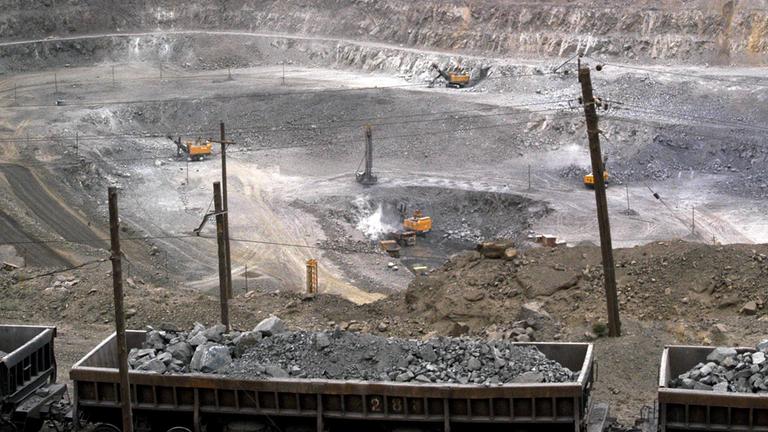 Eine "Seltene Erden"-Mine in China