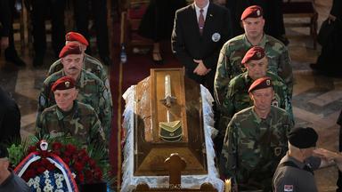 Beerdigung von Ratko Mladic in Belgrad