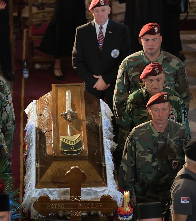 Beerdigung von Ratko Mladic in Belgrad