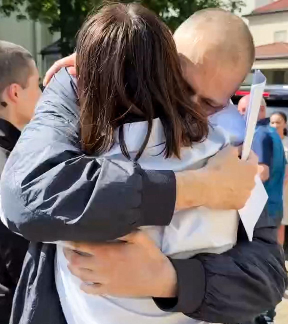 Dieser Screenshot stammt aus einem Video, das am 21.06.2025 im offiziellen Telegram-Kanal der belarussischen Oppositionsführerin Swetlana Tichanowskaja veröffentlicht wurde.