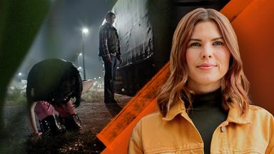 "XY Spuren des Verbrechens: Serienmörder": Montage Helene Reiner mit einer Spielszene