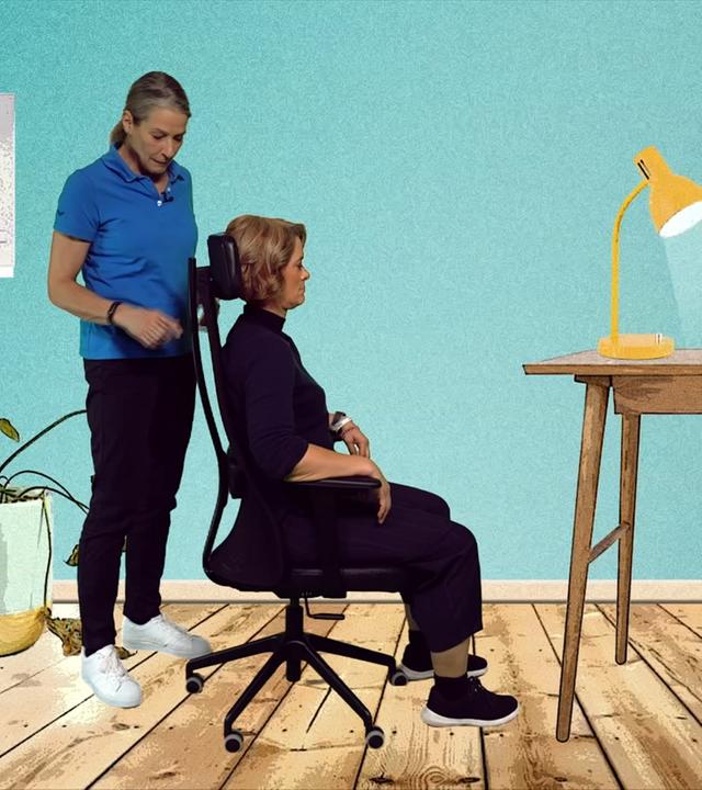 Anja Heyde testet Bürostuhl