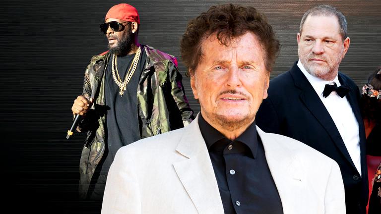 Collage, links R. Kelly, im Vordergrund Dieter Wedel, rechts hinter ihm Harvey Weinstein.