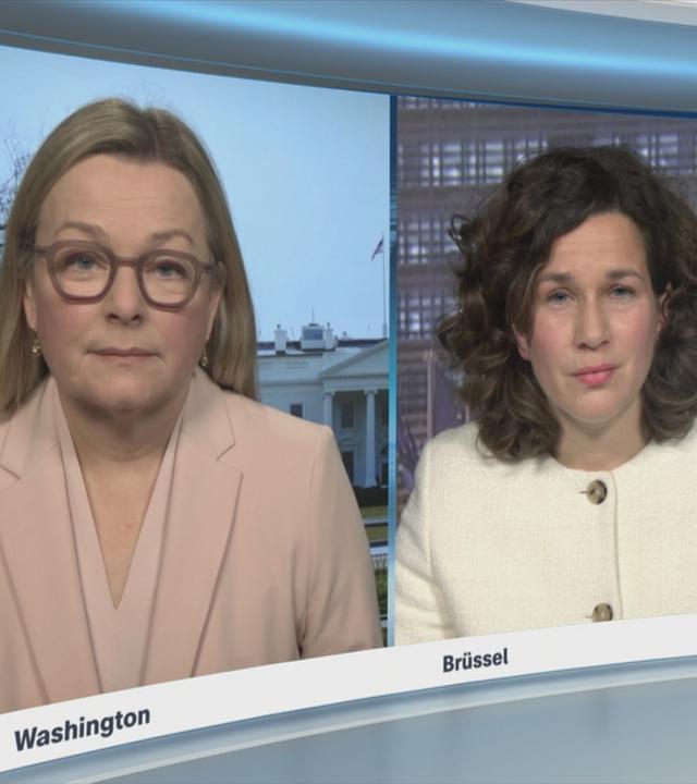 Wegen der Entsendung von Soldaten auf eine Erkundungsmission nach Grönland droht US-Präsident Donald-Trump Deutschland mit Zöllen. Claudia Bates und Isabelle Schaefers berichten.