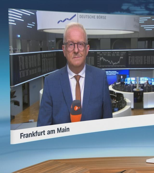 ZDF-Korrespondent Frank Bethmann an der Börse