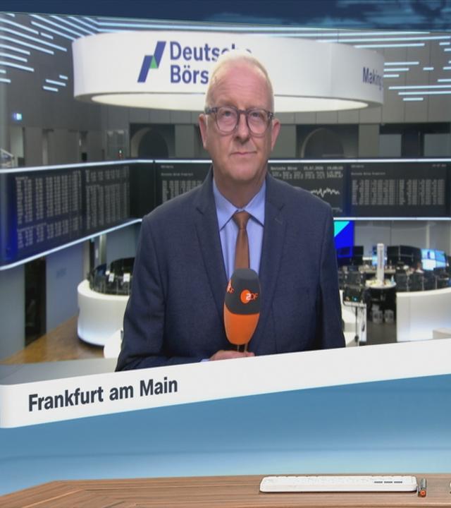Frank Bethmann an der Börse in Frankfurt