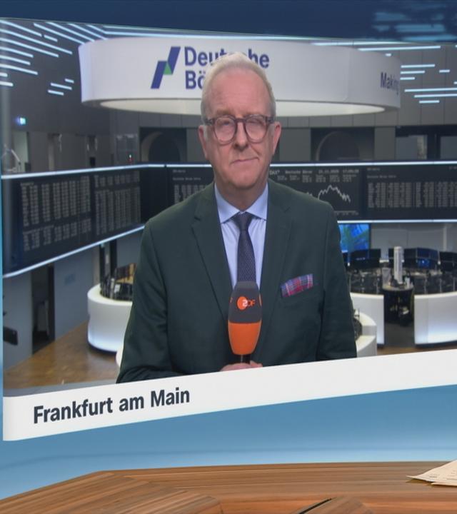 Schaltgespräch mit ZDF-Korrespondent Frank Bethmann aus dem Kompetenzteam Wirtschaft.