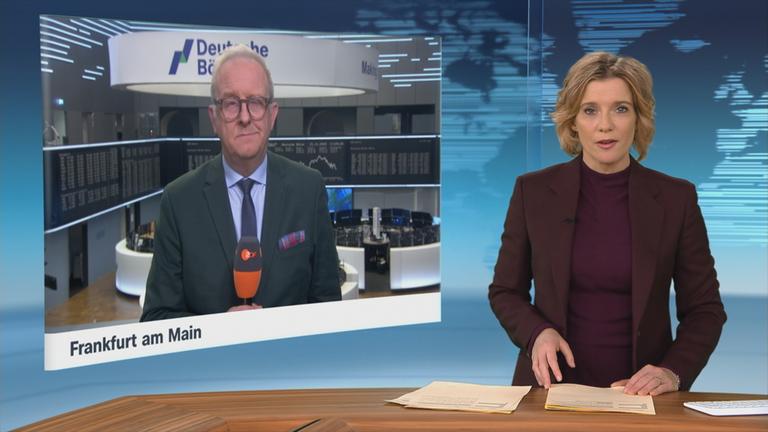 Schaltgespräch mit ZDF-Korrespondent Frank Bethmann aus dem Kompetenzteam Wirtschaft.