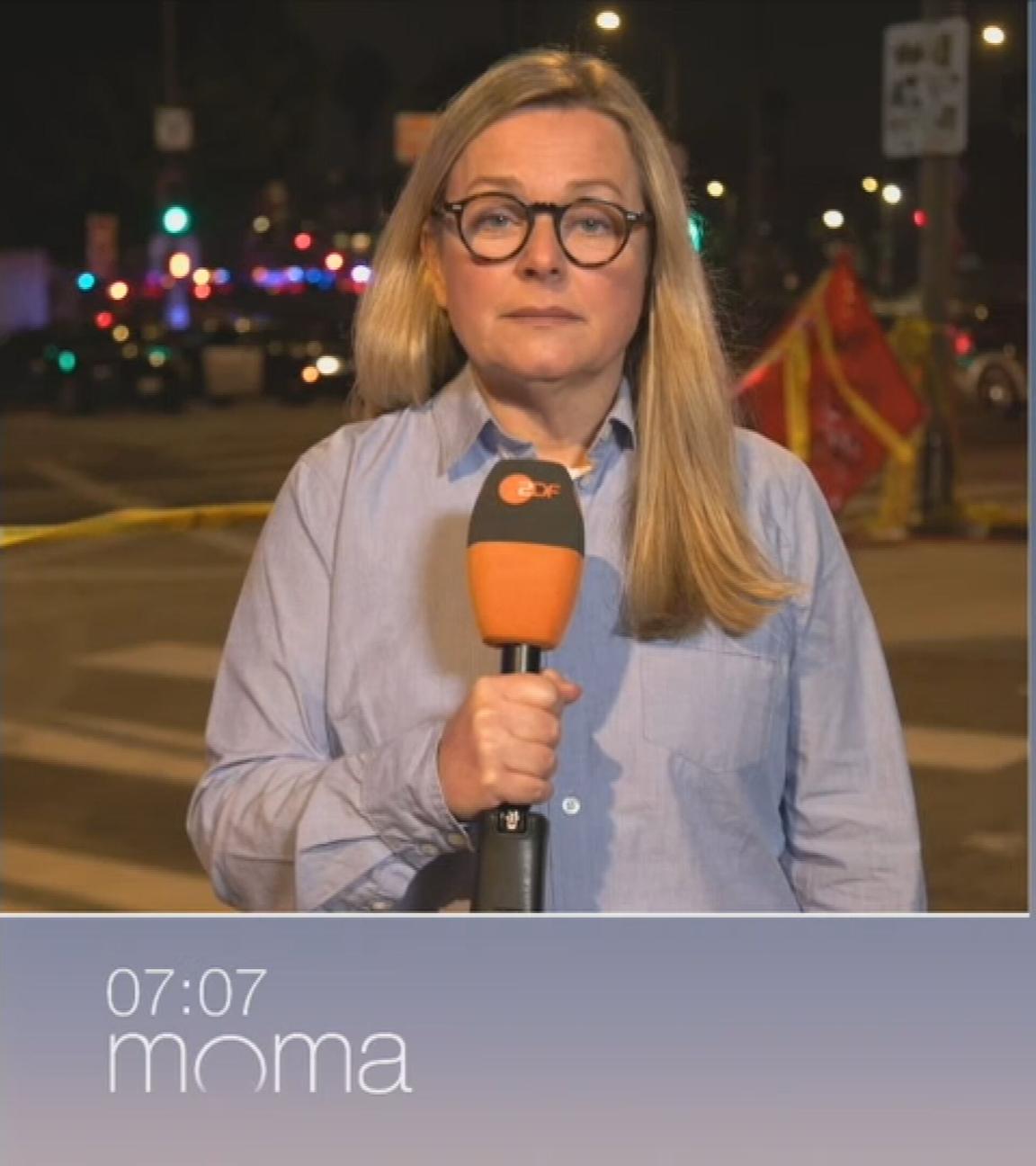 SGS mit Claudia Bates am 10.06.2025 im ZDF-Morgenmagazin zur Lage in Los Angeles