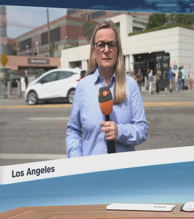 Claudia Bates im Schaltgespräch mit der heute um 19 Uhr