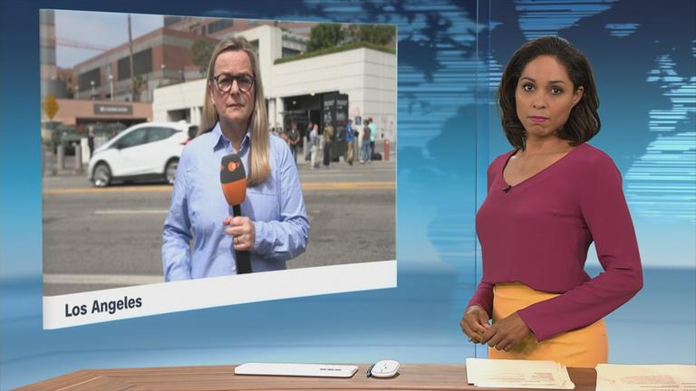 Claudia Bates im Schaltgespräch mit der heute um 19 Uhr