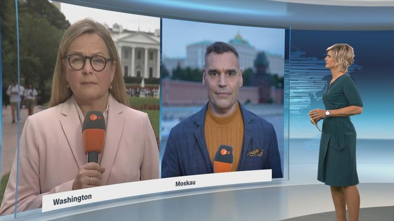 Korrespondenten Armin Coerper und Claudia Bates im Schaltgespräch