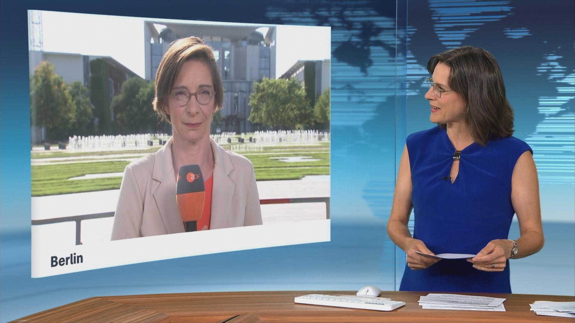 Diana Zimmermann im Schaltgespräch mit der heute