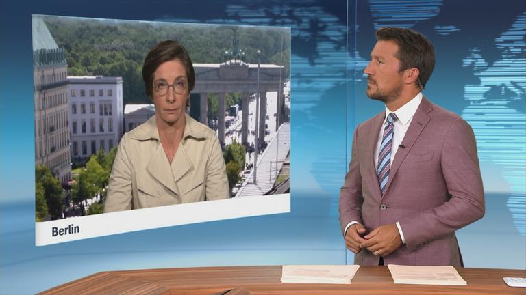 Diana Zimmermann im Schaltgespräch mit der heute