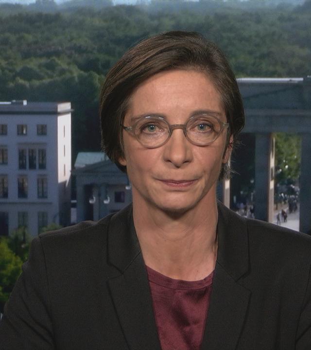 Diana Zimmermann im Schaltgespräch mit der heute