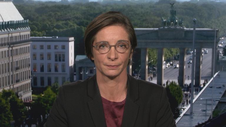 Diana Zimmermann im Schaltgespräch mit der heute