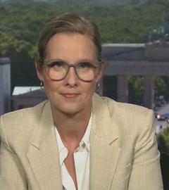 ZDF-Korrespondentin Diekmann ist zu sehen.