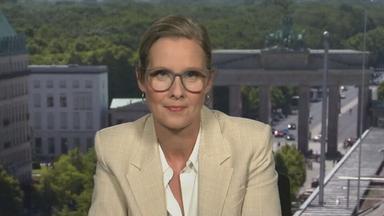 ZDF-Korrespondentin Diekmann ist zu sehen.