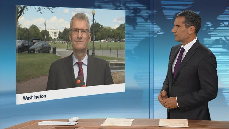 ZDF-Korrespondent Elmar Theveßen in Washington