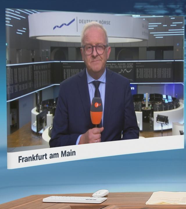 ZDF-Börsenexperte Frank Bethmann in Frankfurt an der Börse