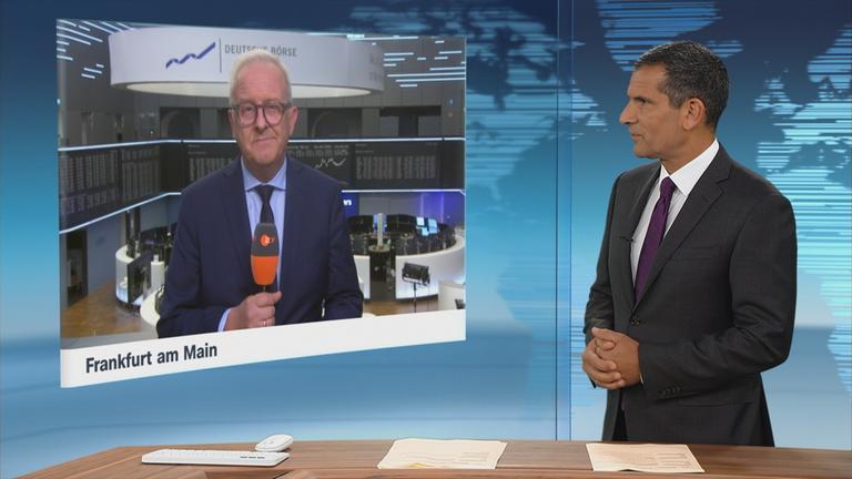 ZDF-Börsenexperte Frank Bethmann in Frankfurt an der Börse