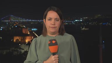 Schaltgespräch zwischen ZDF-Korrespondentin Phoebe Gaa und Moderation