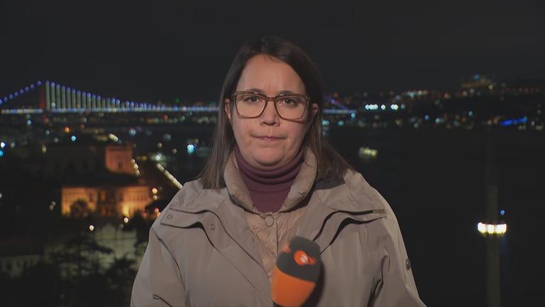 ZDF-Korrespondentin Phoebe Gaa im Schaltgespräch mit Moderation