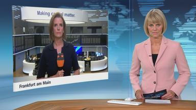 Moderatorin im Schaltgespräch mit ZDF-Börsenexpertin Valerie Haller