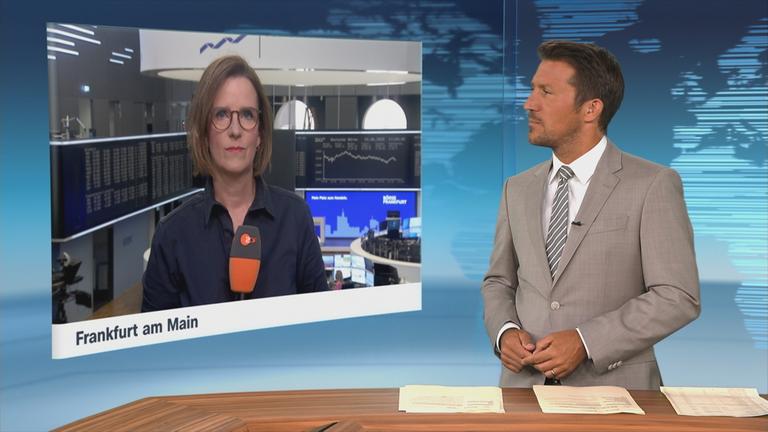 ZDF-Korrespondentin valerie haller im Schaltgespräch mit der heute