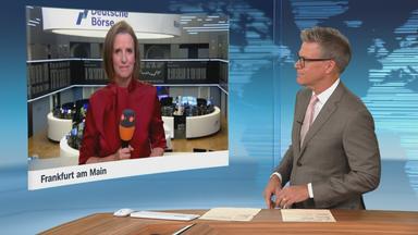 Valerie Haller an der Börse in Frankfurt am Main