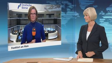 Valerie Haller an der Börse in Frankfurt