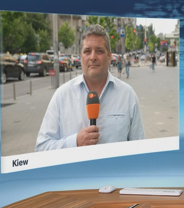 ZDF-Korrespondentin Dara Hassanzadeh in Kiew.