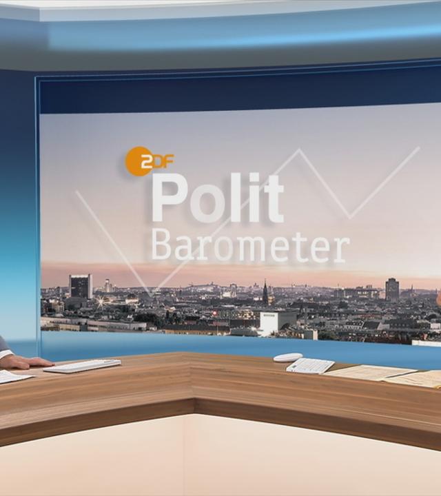 Stefan Leifert präsentiert das ZDF-Politbarometer